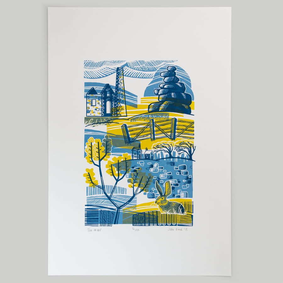Tin Mine screen print limited edition