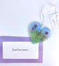 Just because... Meadow Glass Heart (optional personal message)  - Image 2