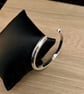 "Emerge" - Heavy Sterling Silver Torc Bangle - 53g - Made to any size - 6.5x5mm - Image 2