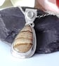 Jasper Gemstone pendant sterling silver  Hallmarked - Image 3