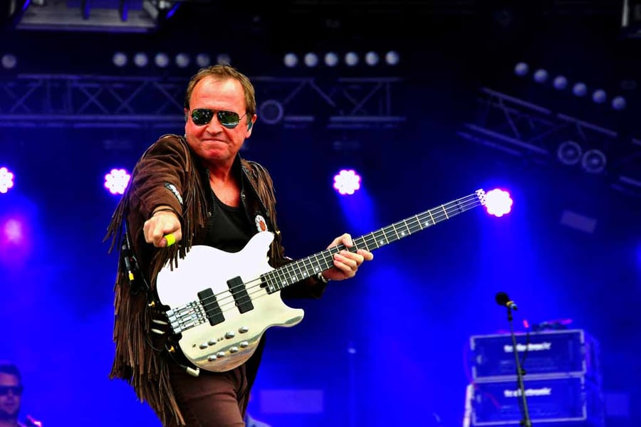 Mark King Level 42 In Concert Photograph Print