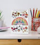 2027 Mini Desk Calendar with Journal Prompts