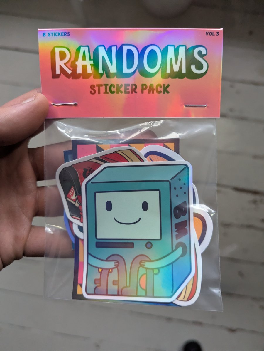 Random Sticker Pack, Assorted Stickers