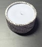 Black & White Eco-resin Jar with Candle