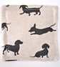 Dachshund Coasters Pair of Sausage Dog Black Drink Mats - Image 2