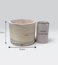 15 cm Round Grey Marble Effect Plant Pot Indoor Planter - Image 10