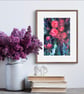 Tutti Frutti Art Print, Abstract Floral, A4  - Image 5