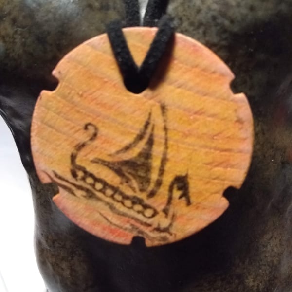 Viking boat pendant