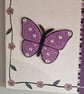 A quartet of sequinned butterflies on canvas.  - Image 5