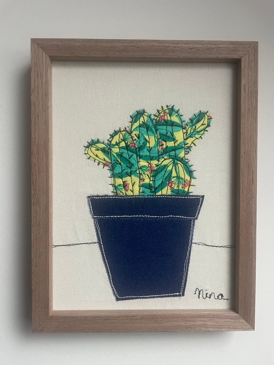 Textile cactus picture 