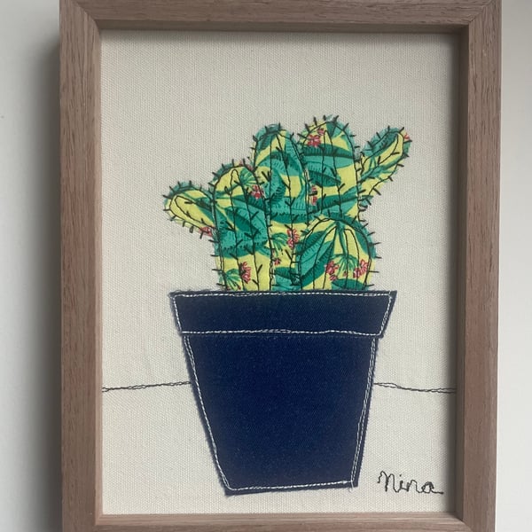 Textile cactus picture 