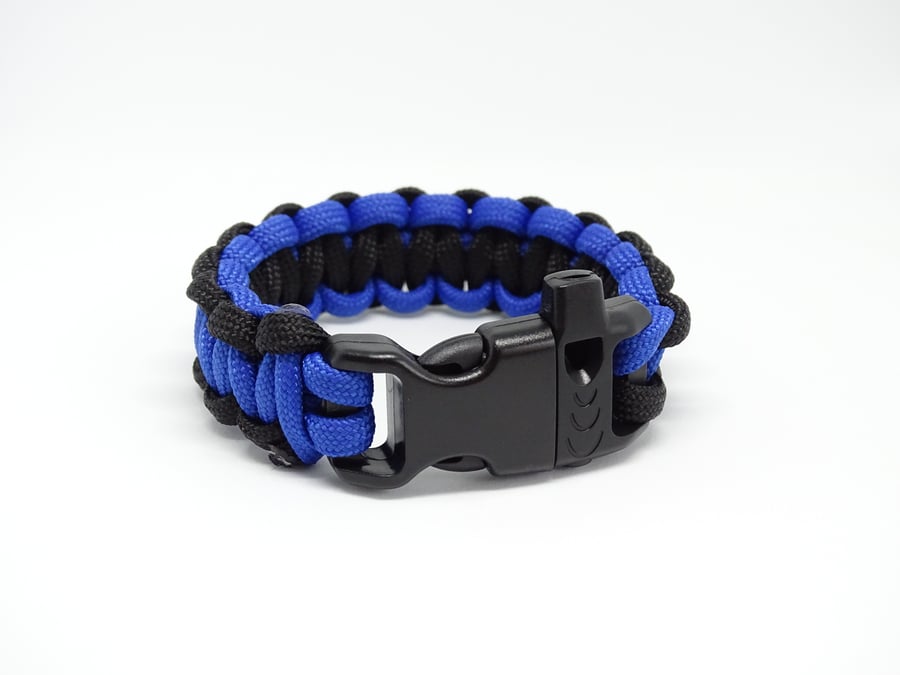 Blue & Black Paracord Bracelet
