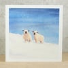 Winter Sheep Christmas Card