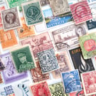 Vintage postage stamps for junk journals, decoupage, collaging and collecting