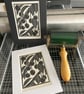 Linocut Print - Cherries - Original Print - Image 9