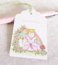 Rainbow Princess Gift Tags - set of 4 tags - Image 3