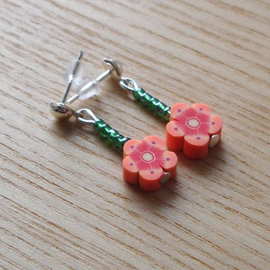 Funky Flowers Stud Earrings