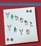 Pack of 3 adult Christmas cards, rude sweary cheeky naughty, hand painted  - Image 4