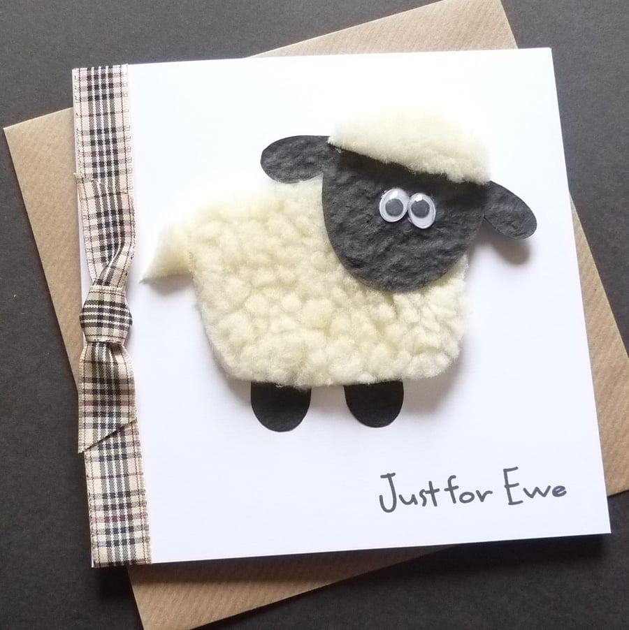 Just For Ewe Sheep Personalised Card