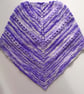 Neckwarmer, Neckerchief, Scarf, Kerchief Cowl, Knitted, Handspun, Purple Merino - Image 6