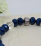Stripe glass stretch bracelet - Image 3