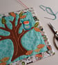 Sewing craft kit - hand appliqued owl picture - Image 1