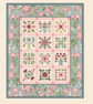 132 - Cross Stitch Pattern Patchwork Quilt Block Applique Flowers Shabby Chic - Image 1