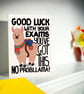 Funny Good Luck Exam Card, Cute Llama GCSEs, A Levels, Degree Support Card - Image 3