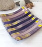 Swirled Purple Square Strip Cut Dish - Image 2
