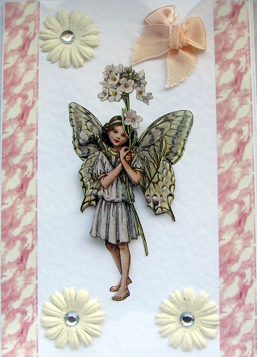 Fairy Hand Crafted 3D Decoupage Card - Blank (2440)