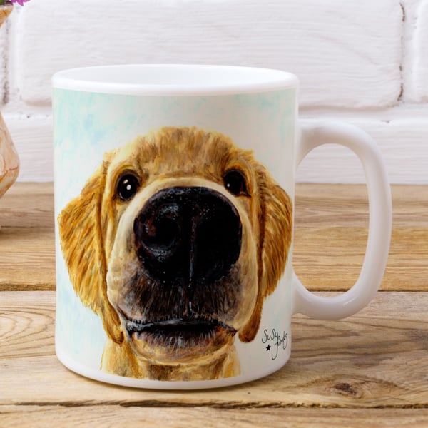 Retriever Dog Mug, Dog Mug, Golden Retriever Mug, Puppy Mug, Retriever Puppy
