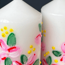 10 cm white pillar candle