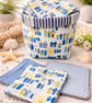 Liberty Beach Huts Reusable Make Up Wipes and Storage Basket Set