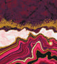 229B - Agate Marble Cross Stitch Pattern Gold & Pink version (PDF Counted Chart) - Image 2