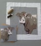 Cow card, printed on recycled card - Image 2