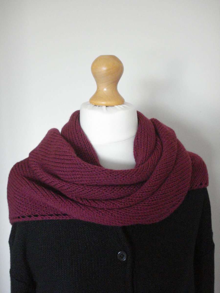 Knitted Scarf, Wrap, Shawl, Traingle Wrap