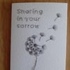 Dandelion Seeds Sympathy Card 