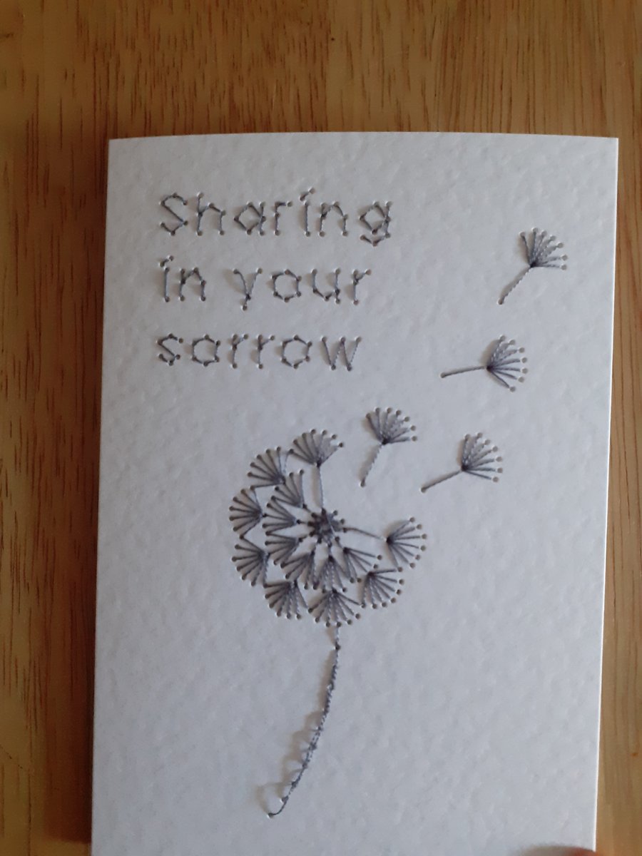 Dandelion Seeds Sympathy Card 