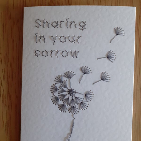Dandelion Seeds Sympathy Card 