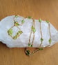 Natural Peridot & Gold Rosary Link 30 Inch Chain and Pendant - Image 5
