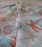 Handprinted chiffon scarf Seashore  - Image 3
