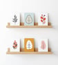 Pack of 6 - Colourful Modern - A6 White Linen Note Card & Envelope Set