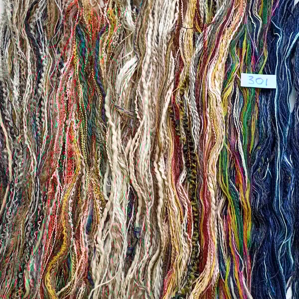 Inspiration thread bundle for creative yarn crafts and textile arts