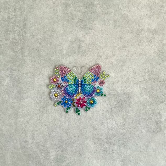 Hand Made Diamond Art Butterfly Acrylic Fridge Magnet 004