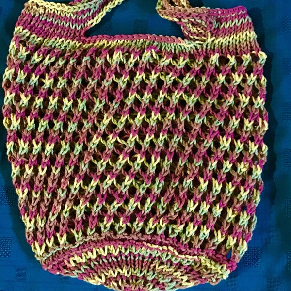 Market Bag 100% Cotton Autumn Colours 