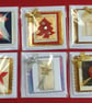 Set of 3D Luxury Handmade Christmas Gift Cards Pack Design 2 Poppy Kay Designs - Image 1