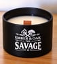 The Savage – Sauvage Inspired Wooden Wick Candle 8oz - Image 3