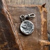 Double Sided "HORA FUGIT" Memento Mori Wax Seal Clip On Pendant Charm