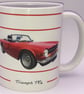 Triumph TR6 1973 - 11oz Ceramic Mug - Plain or Stripe Design - Image 4