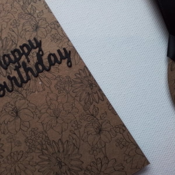 Birthday card and gift tag set. Ref 390